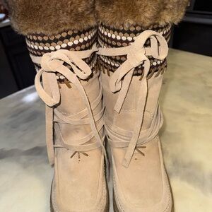 Women's Tan Winter Boots